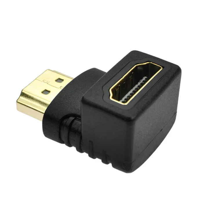 90 градусов под прямым углом позолоченный HDMI адаптер типа мужчин и женщин для 1080p tv HD tv SP99