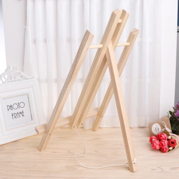 

Wood Easel Advertisement Exhibition Display Shelf Holder Studio Painting Stand WXTA