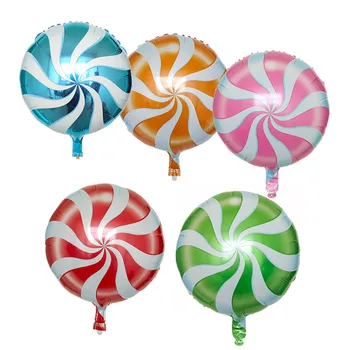 

50pcs 18inch Colorful Candy Foil Balloons Helium Ballon Baby Shower Happy Birthday Decorations Inflatable Helium Sweet Kids Toys