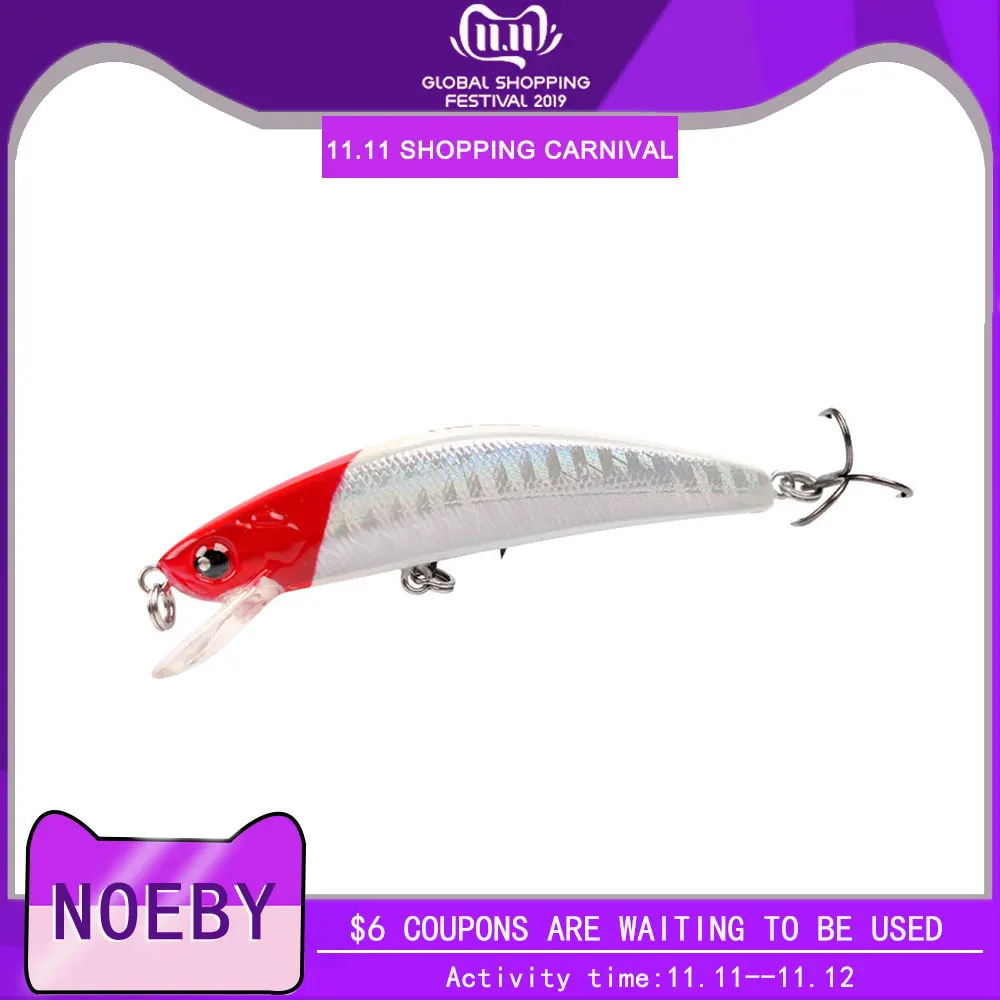 NOEBY плавучая приманка на гольяна окуня Щука Карп Walleye форель пластиковая