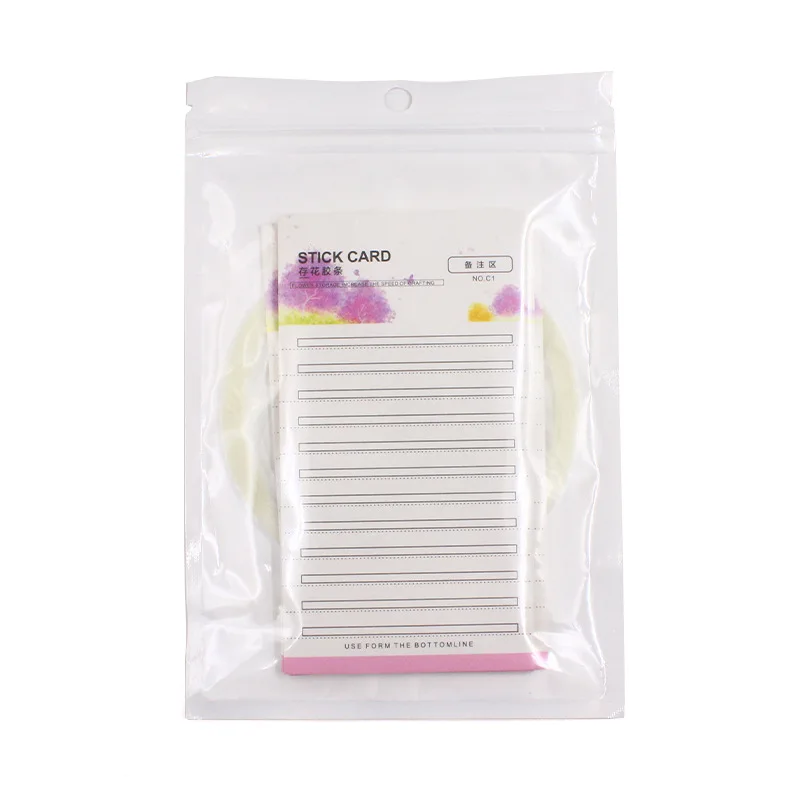Graft Eyelashes Aid Deposit Fish Maw Card Camellia Second Flowering Eyelash Deposit Flower Card with Adhesive Tape