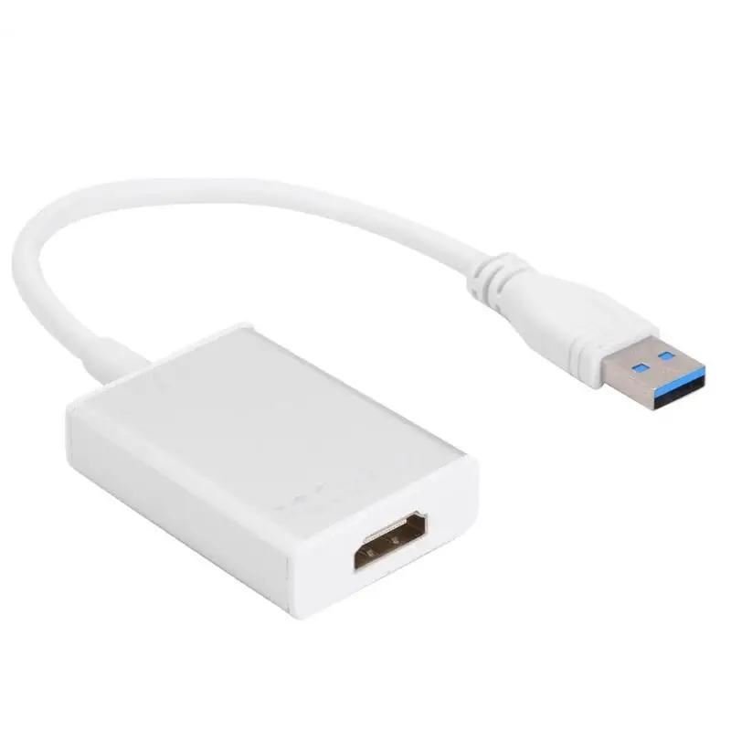 Лидер продаж, адаптер конвертер умелое производство алюминиевый сплав USB3.0 к HDMI 1080P адаптер конвертер аудио видео кабель для ПК