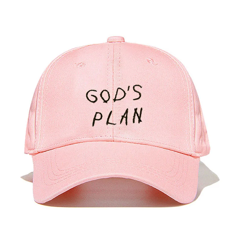 Хлопок GOD'S PLAN Dad Hat Aubrey Drake Hit Singles Snapbacks унисекс бейсболки концертная шляпа хип хоп раппер для женщин и мужчин - Цвет: Pink