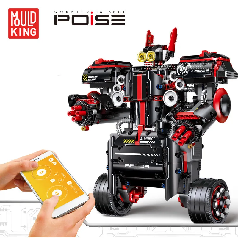 

Toy Mould King Technic Block RC Robot Balance Programming Intelligent Idea Programme Robot Assembled Blocks Toys Gifts for Child