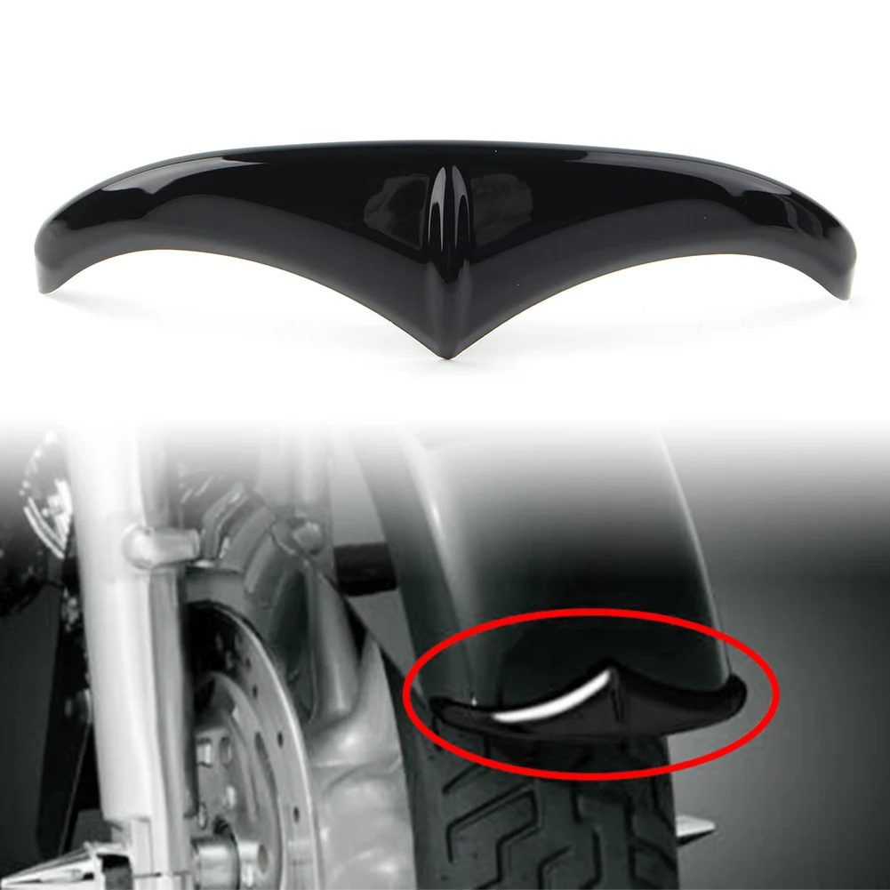 

Black Motorcycle Front Fender Accent Leading Edge Tip Trim For Harley Davidson Touring 1998-2019