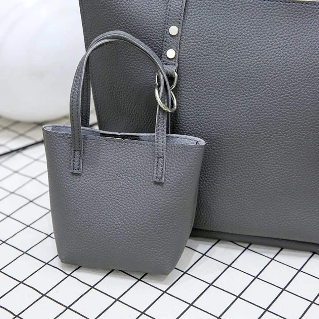 Женская сумка 35#4 шт., модная женская сумочка, сумка через плечо, сумка через плечо, сумка-мессенджер, сумка Bolsa Feminina, новинка