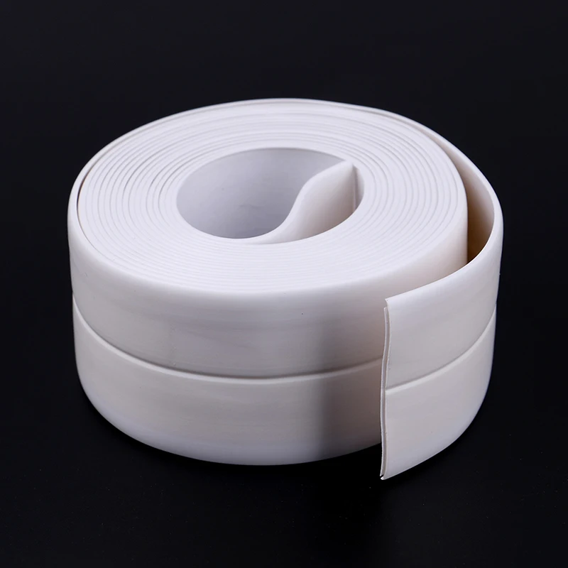 NEW 3.2M/1 Roll PVC Material Kitchen Bathroom Wall Sealing Tape Waterproof Mold Proof Adhesive Tape High Quality Wholesale