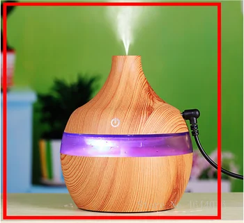 

300ML USB Aroma Humidifier Ultrasonic Cool Mist Humidifier Air Purifier 7 Color Change LED Night Light for Office Home Car
