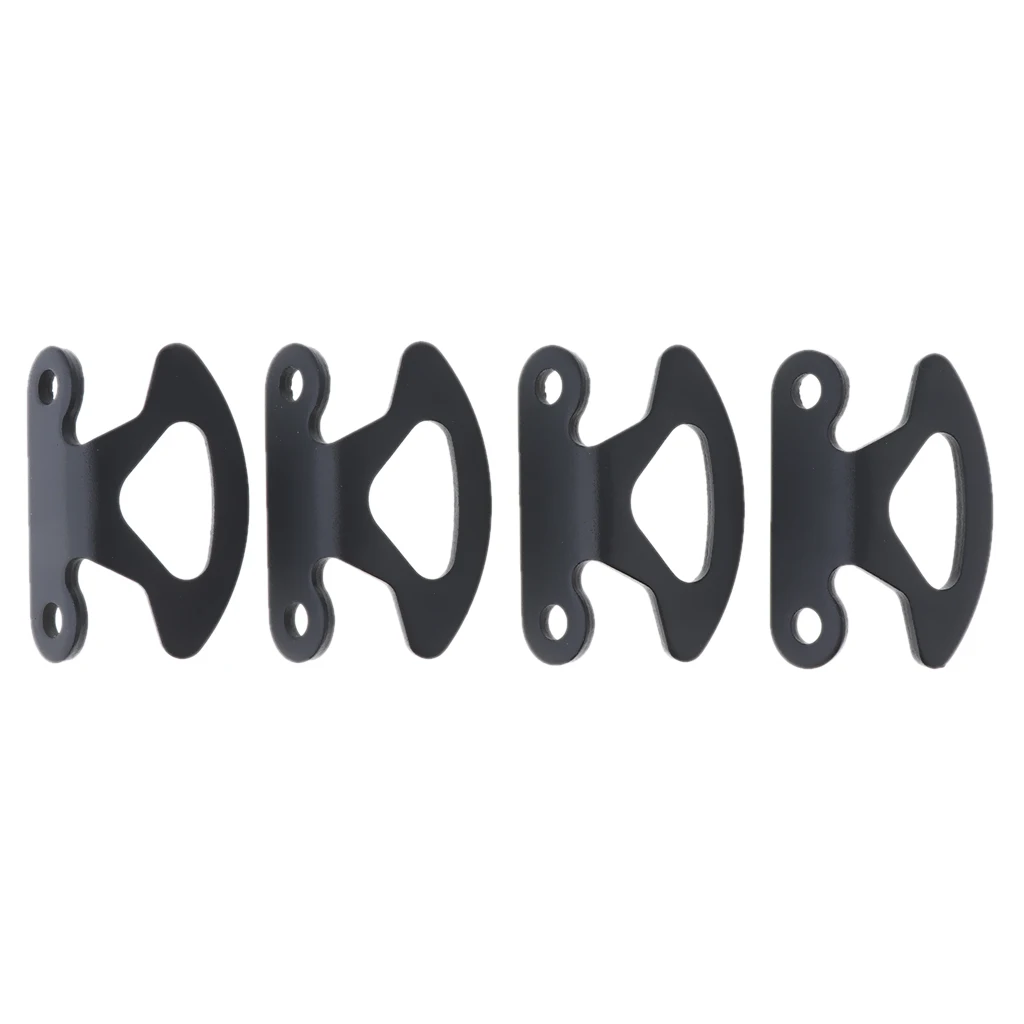 Truck Bed Inner Tie Down Hooks Black Metal For Ford F150 (4 Pcs)