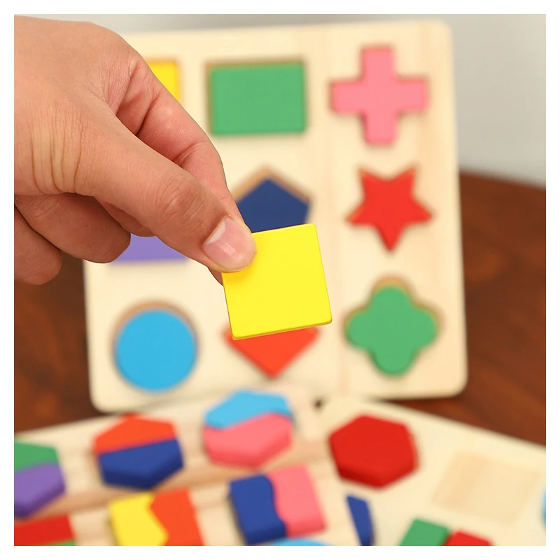 Wooden Geometric Shapes Toy Montessori Puzzle Bebe Math Sudoku Preschool Learning Educational Game Toys For Children Puzzles Toy Puzzles Aliexpress