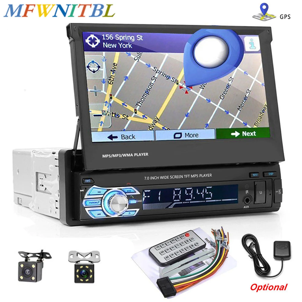 LTB FM 1 Дин Радио автомагнитола GPS стереооборудование для автомобиля 7 дюймовый HD