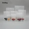 StoBag 50pcs PE Matte Transparent Self-supporting Ziplock Food Packaging Bag Tea Dried Fruit Plastic Self-supporting Zipper Bag 1