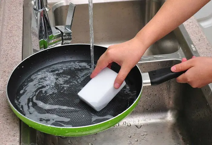 

100PCS Cleaning Magic Sponge Eraser Melamine Cleaner Multi-functional Foam Gray