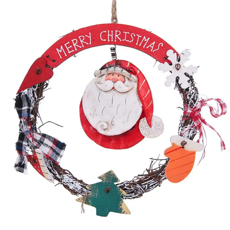 

Christmas Decoration Doll Wreath Wooden Christmas Tree Garland Pendant Christmas Hanging Decoration Christmas Tree Decor a1