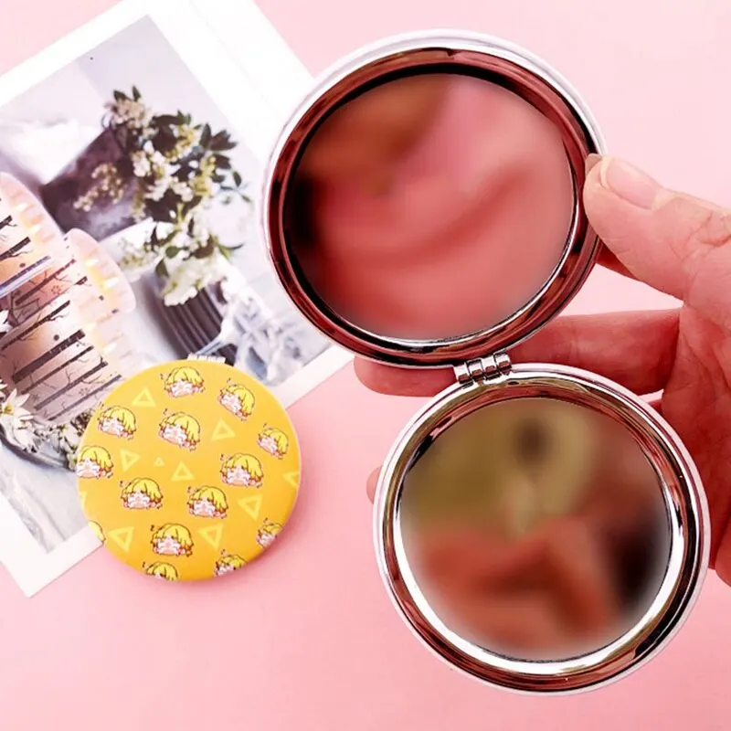 

For Girl Boy Anime Demon Slayer Kimetsu No Yaiba Kamado Tanjirou Mirror Cartoon Character Cute Pattern