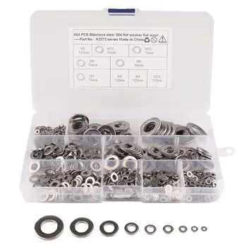

Stainless Steel Flat Washer Metric Flat Washers Assortment Kit Set