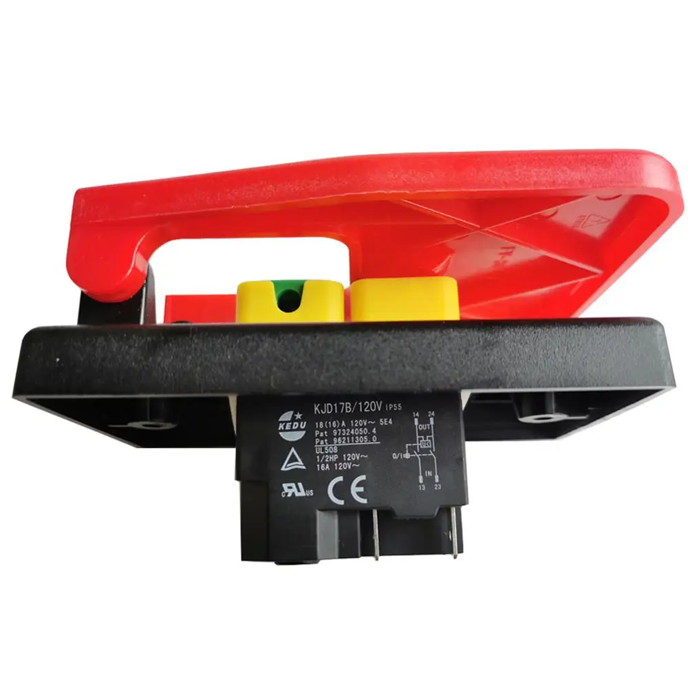 KEDU KJD17B 120V/250V 4 контакта электромагнитные переключатели аварийный стоп кнопочный