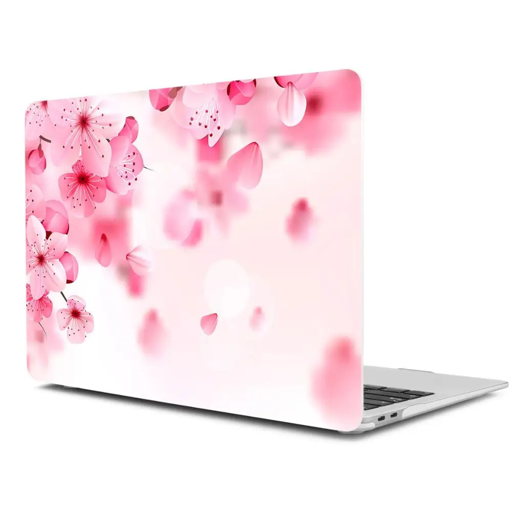 X061 Чехол для ноутбука Apple MacBook Air Pro retina 11 12 13 15 для mac book New Pro 13 15 с сенсорной панелью 3D тисненый чехол с цветами - Цвет: X061