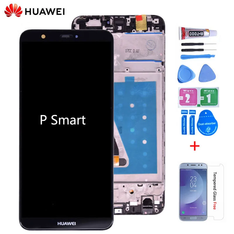 Tanie Oryginalny dla Huawei P inteligentny wyświetlacz LCD montaż digitizera ekranu dotykowego dla Huawei ciesz 7S LCD z ramką FIG LA1 LX1 L21 L22