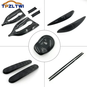 

Carbon Fiber Car Exterior Decoration Trim Stickers For Smart 453 Fortwo 2015-2020 Car Styling Outer Door Handle Bowl Cover Trim