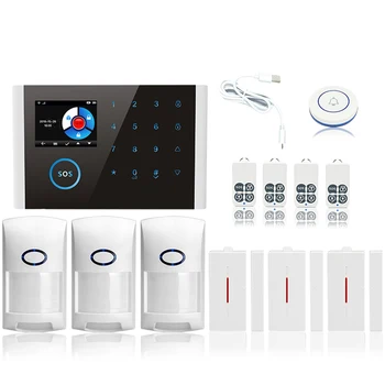 

Wireless Gsm Sms Wifi Smart Home House Office Security Burglar Alarm Systems Kit(Set 3)
