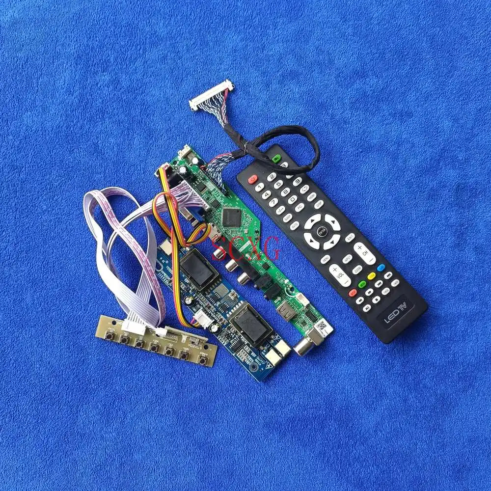 4-CCFL совместимому с HDMI VGA AV USB Дисплей накопитель карта LVDS 30-контактный аналоговый