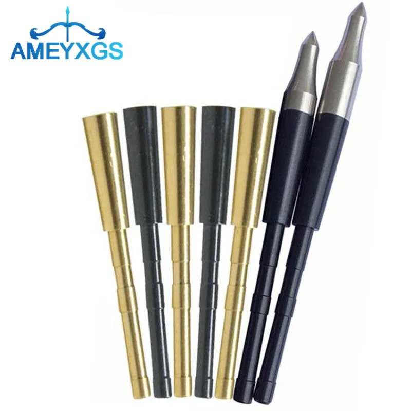 

12/24Pcs Archery Aluminium Insert Connect Arrowhead Fit ID 4.2mms Arrow Shaft Match Arrow Insert Hunting Shooting Accessories