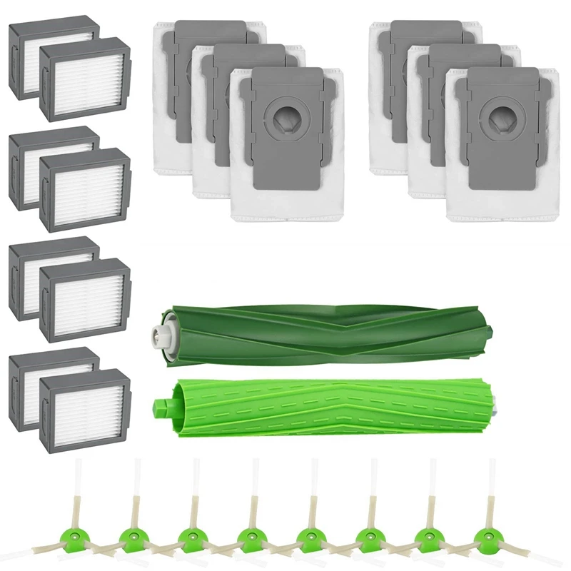 Piezas de repuesto para IRobot Roomba E5 E6 I3, Kit de accesorios para filtro de cepillo, bolsa para polvo, 24 Uds.|Aspiradoras| - AliExpress