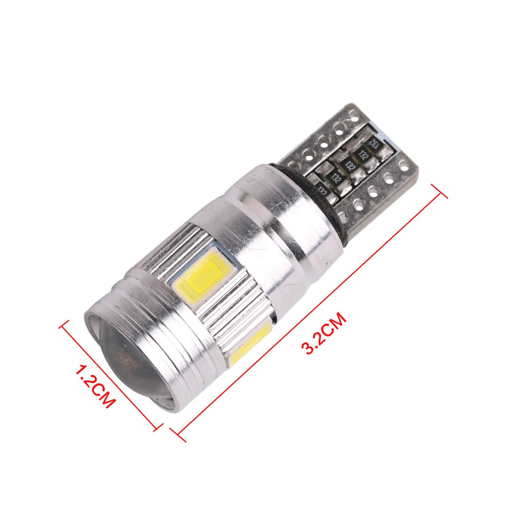 10х машина светодиодный T10 W5W Canbus 5630 6-SMD 12V 168 194 лампы сигнала поворота номерной знак лампы резервные багажник ошибок