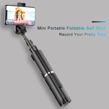 

Wireless Bluetooth Selfie Stick Tripod with Remote Control Mini PortableTripod Selfie Stick for Android IOS Smartphones