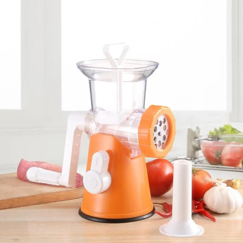 

Portable Manual Meat Grinder Stainless Steel Fruit Vegetable Shredder Slicer Food Chopper Mincer Home Kitchen Appliances