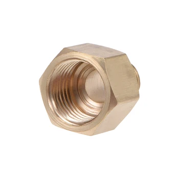 

uxcell Brass Threaded Pipe Fitting G1/8 Male x 1/4PT Female Hex Bushing Adapter 19mm Length