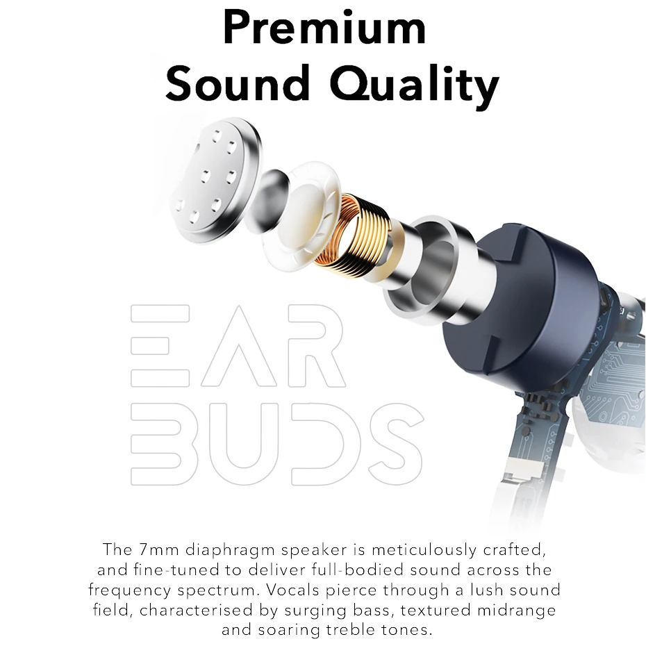 Honor Earbuds X1 TWS Wireless Earphones Bluetooth 5.0 Dual microphone Noise Cancellation Calls SBC & AAC 24 Hours Playtime