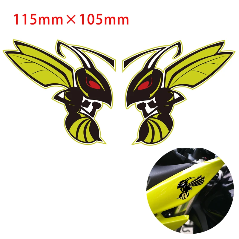 1 пара Мотоцикл Hornet обтекатель шлемы наклейки для Honda Angry Bee Hornet наклейки