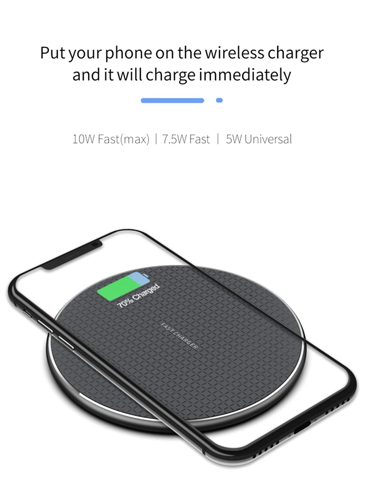 huawei wireless charger 10w wireless charger for iphone11 xs max x xr 8plus fast charge mobile phone charger for ulefone doogee samsung note 9 8 s10plus apple watch and phone charger