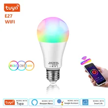 WIFI Tuya Smart Led Lampe E27 Led-lampen 220V RGB CW WW Für Home Dimmbar Smart Leben APP voice Control Für Google Home Alexa