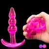 Soft Anal Dildo Butt Plug Prostate Massager Adult Gay Phalluses Anal Plug Beads G-spot Erotic Sex Toys For Men Women Products 1