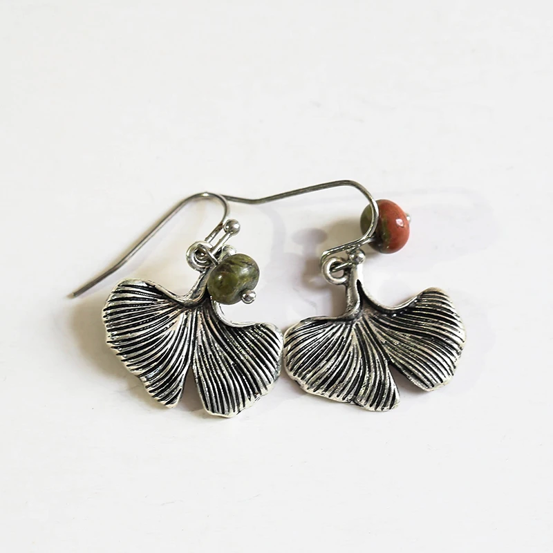 2021 Bohemian Ethnic Style Green Dangle Earrings For Women Tribal Jewelry Vintage Long Drop Earring Fashion Personality Gift