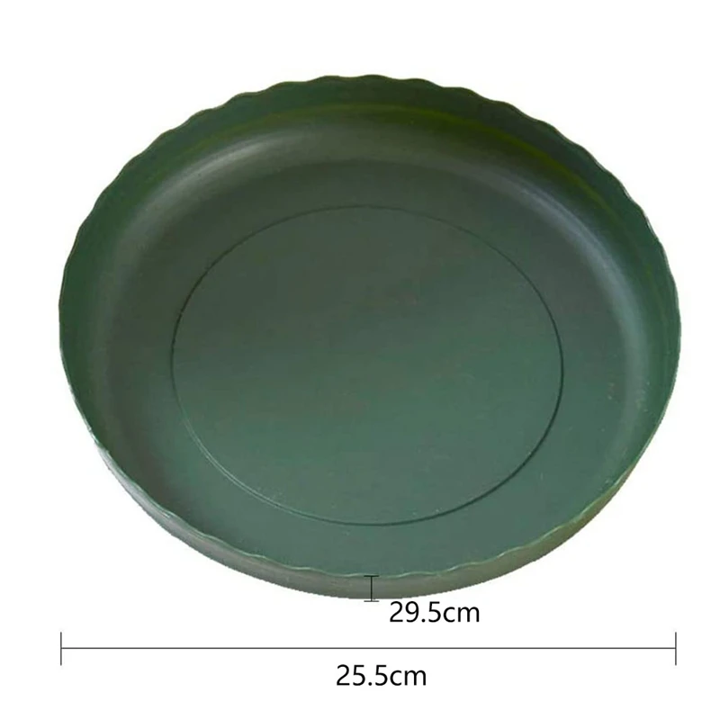10 Inch Plastic Saucer Tray for Plant Flower Pot of Garden Indoor Outdoor 12 Pack