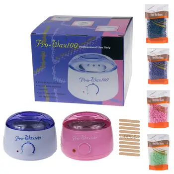 

Hard Wax Beans&10Stick Electric Hair Removal Wax-melt Machine Heater Hot Wax Warmer Hair Removal Waxing Kit Electric+4 Bags