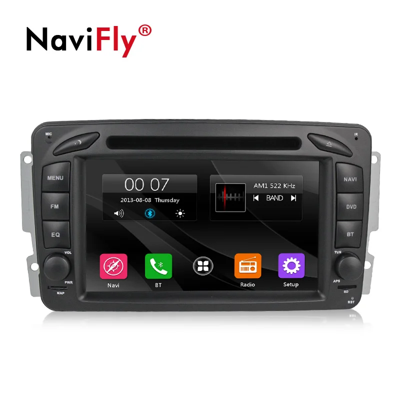 NaviFly 2 din Автомобильный dvd-плеер для Mercedes Benz W203 CLK W209 W463 W208 автомобильный мультимедийный плеер радио gps dvd FM RDS USB карта