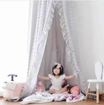 

Play House Tents for Kids Photography Canopy Bed Curtain Baby Hanging Tent Crib Children Room Decor Photo Props Accessories