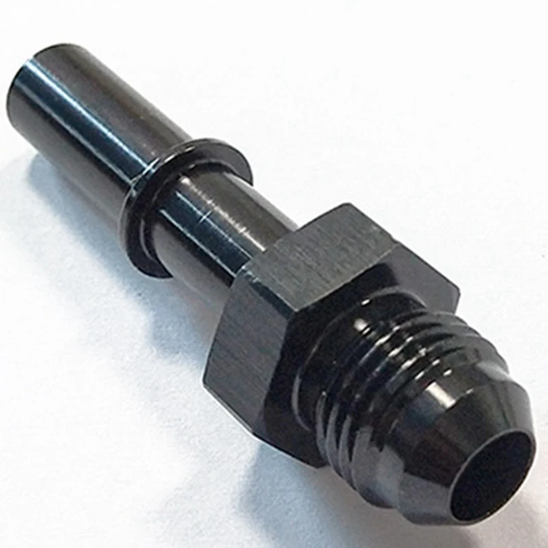 

Universial 6AN AN6 Fuel Adapter Fitting To 3/8 Quick Connect Male LS EFI BLACK Car Accessary