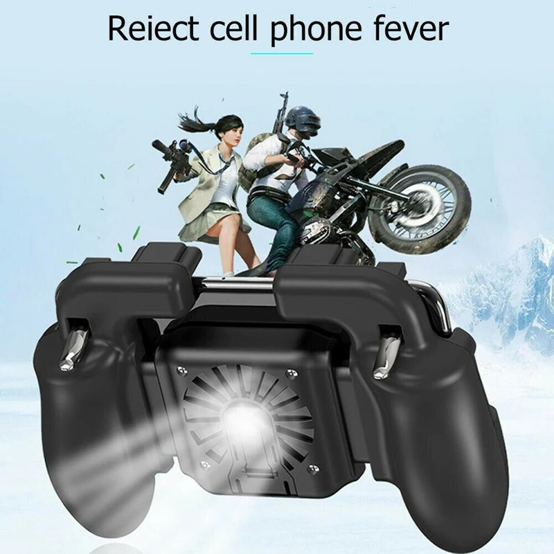  FFYY-Phone Game H5 Cooler Cooling Fan Gamepad Controller Fire Hand Grip For Pubg