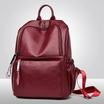 

Pu backpack schoolbag small backpack mini backpack women backpack leather backpack