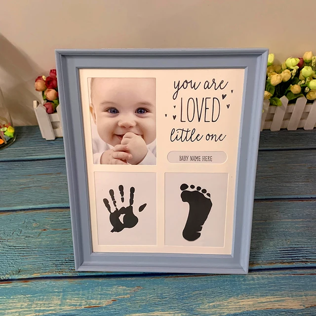 Heirloom Pressed Flower Newborn Footprints Frame - E s t h e r E d i t h  Photographer and Doula, Maternity, Birth, Newborn, and Motherhood  Photography and Doula Services in Spokane