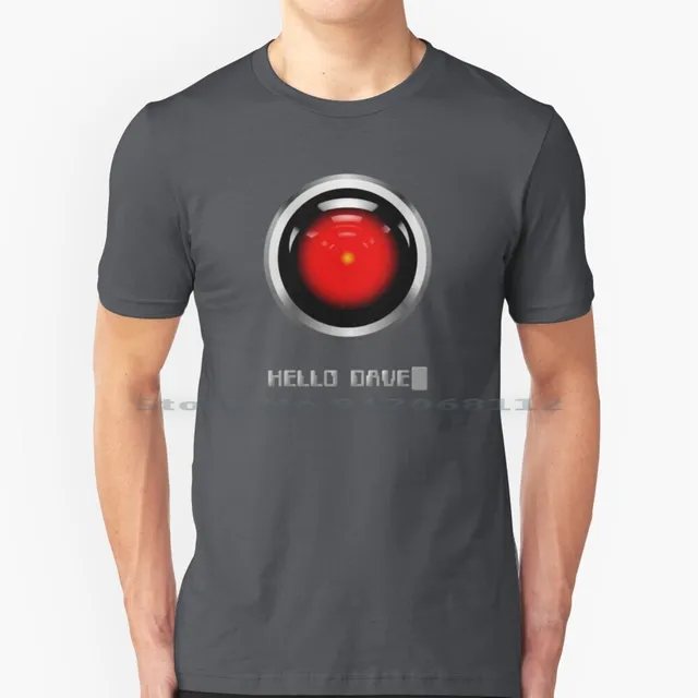 Hal 2000 Hello Dave T Shirt 100% Cotton 