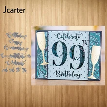 2021 New Arrival Happy Birthday Letters Metal Cutting Dies Craft Scrapbook Handmade Diy Knife Mould Blade Punch Stencils Model