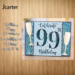 2021 New Arrival Happy Birthday Letters Metal Cutting Dies Craft Scrapbook Handmade Diy Knife Mould Blade Punch Stencils Model
