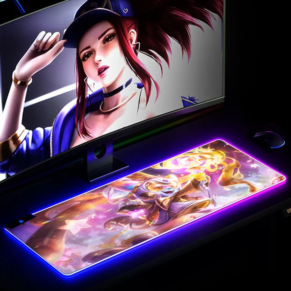 30x60cm League of Legends Lulu Mouse Pad Gaming RGB MousePad Large Big Mouse Mat Desktop Mat